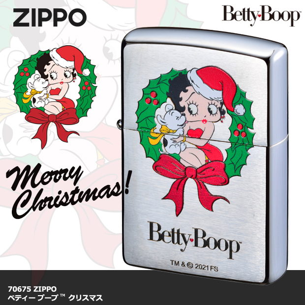 古き良きアメリカ！オールドアメリカンスタイルでベティー ブープのZIPPOライターが復刻！ベティとパジーのクリスマス限定デザインです。