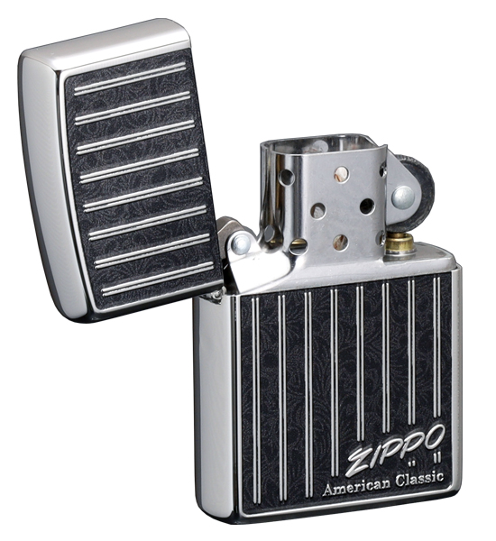 ZIPPO アメリカンクラシック・ストライプ モノクロのデザインが使いやすいライター