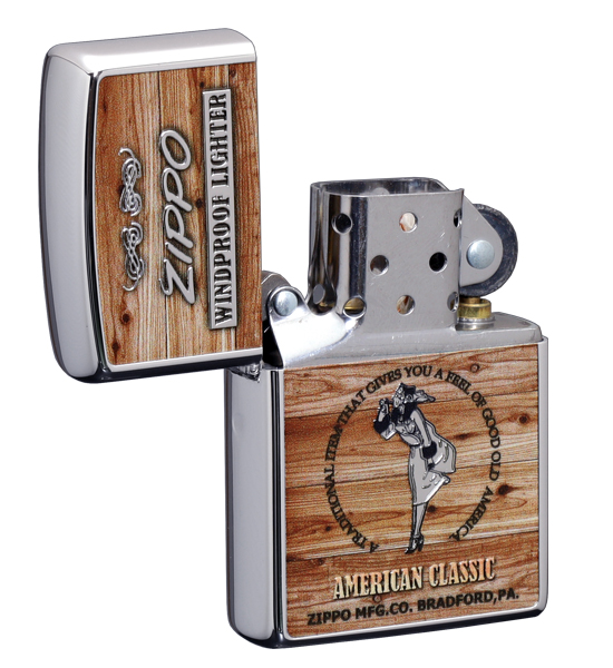 ZIPPO アメリカンクラシック Windy ZIPPOの永久保証をモチーフにしたデザイン