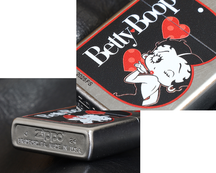 【BETTY BOOP】ZIPPOはお洒落な207ストリートクロームでおしゃれに