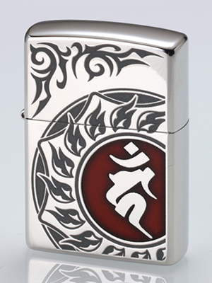 zippo　梵字　カーン　酉年　とり年　不動明王　菩薩心　知恵　慈悲　災難　事故　災い　未来　災難除け　ご利益